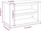 vidaXL - Schoenenrek - 75x35x45 - cm - bewerkt - hout - gerookt - eikenkleurig