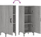 vidaXL - Dressoir - 34,5x34x90 - cm - bewerkt - hout - grijs - sonoma - eikenkleurig
