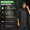 Travelhawk Poncho - Regenponcho Volwassenen - 100% Waterdicht - Multifunctioneel - Zwart