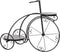 Grondlegger DKD Home Decor Fiets Keramisch Mozaïek Zwart IJzerwerk (70 x 28 x 57 cm)