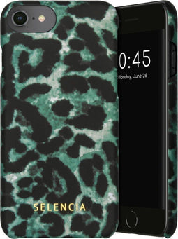 Selencia Hoesje Geschikt voor iPhone SE (2022) / SE (2020) / 8 / 7 / 6s / 6 Hoesje - Selencia Maya Fashion Backcover - groen