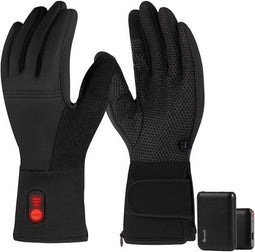Saaf Comfort Light XL - Verwarmde Handschoenen - 3 standen - Water- en Windafstotend - Zwart