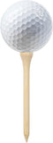 1000 st Golftees 83 mm bamboe