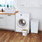 KIS Chic Wasmand 45L - 59x39x27cm - Ergonomische handgrepen - Wit/Blauw