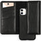 Selencia Hoesje Geschikt voor iPhone 11 Hoesje Met Pasjeshouder - Selencia Eny Uitneembare Vegan Lederen Clutch - Zwart
