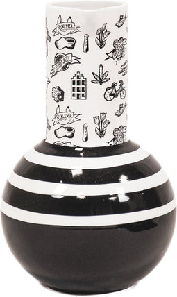 Housevitamin Kan Vaas - Dutch Black - 17,5x17,5x27,5cm