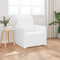 vidaXL - Vloer - Sofa - Bed - 2-in-1 - Wit - 74x77x81 - cm - Faux - Leren