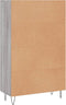 vidaXL - Hoge - kast - 69,5x31x115 - cm - bewerkt - hout - grijs - sonoma - eikenkleurig