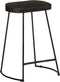 vidaXL - Barkrukken - 2 - st - zwart - 45x40x62 - cm - massief - mangohout