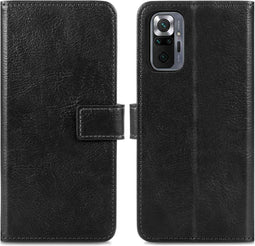 imoshion Hoesje Geschikt voor Xiaomi Redmi Note 10 Pro Hoesje Met Pasjeshouder - imoshion Luxe Bookcase - Zwart