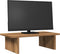 vidaXL - Monitorstandaard - 50x27x15 - cm - bewerkt - hout - artisanaal - eikenkleur