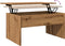 vidaXL - Salontafel - 80x50,5x41,5 - cm - bewerkt - hout - artisanaal - eikenkleurig