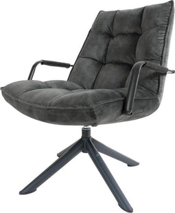 Fauteuil Dorus Arm Adore Velvet - Dark Grey 10