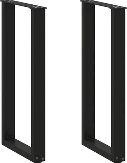 vidaXL - Salontafelpoten - 2 - st - U-vormig - 28x(72-73) - cm - staal - zwart