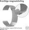 imoshion Milanees magnetisch bandje - Universeel 22 mm aansluiting - Maat M - Zilver
