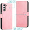 iMoshion Hoesje Geschikt voor Samsung Galaxy S21 FE Hoesje Met Pasjeshouder - iMoshion Luxe Bookcase - Roze