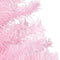 vidaXL - Kunstkerstboom - met - verlichting - en - kerstballen - 120 - cm - PVC - roze