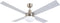 Masterlight Airfusion Quest II Huishoudelijke ventilator met bladen Chroom, Wit