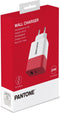 Pantone PT-PDAC02R1 oplader voor mobiele apparatuur Smartphone, Tablet Rood, Wit AC Snel opladen Binnen