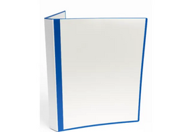 DiscountOffice Showalbum A4 - 20 tassen en omslaghouder - Blauw (305x230x15mm)