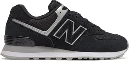 New Balance WL574 B - Dames Sneakers - Suède en mesh - Zwart/Zilver (2020)