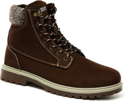 Bayley Leren Soleerde Casual Schoenen Laarzen - Wandelschoenen - Mannen - Kastanjebruin