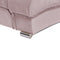 LILLE - Tweepersoonsbed - Roze - 160 x 200 cm - Fluweel