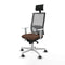Bureaustoel met hoofdsteun Piqueras y Crespo 4B026G1 Donkerbruin