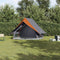 vidaXL - Kampeertent - A-Frame - 3-Persoons - Grijs - en - Oranje - Waterdicht