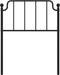 vidaXL - Hoofdbord - 80 - cm - metaal - zwart