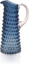 Anna Von Lipa Waterkan Waterkaraf Schenkkan Karaf Glas Eiffel Hobnail 1L Blue Smoke