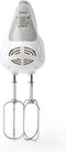 Nedis Handmixer - 200 W - 5-Snelheden - Turbo-functie - 2 Deeghaken / 2 Kloppers - Grijs / Wit