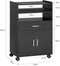 SoBuy FSB09-SCH - Buffetkast - Multifunctioneel met wielen - Zwart
