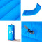 vidaXL - Kampeermatras - met - kussen - zelfopblazend - 1-persoons - blauw