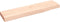vidaXL - Wandschap - 40x10x2 - cm - onbehandeld - massief - eikenhout