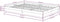 vidaXL - Bedframe - massief - hout - wit - 120x200 - cm