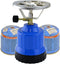 TronicXL Gaskooktoestel, campingkooktoestel, 1 lichtpunt, aluminium branders + 8 x cartridges gasfles butaan-set