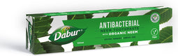 Dabur Organische Neem Tandpasta 100 ml - Organische Bescherming, Versterkt Tandvlees & Anti-tandplak, Verfrist de Adem met Neem & Lotur Schors