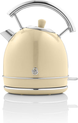 Swan Retro Waterkoker - 1.8 Liter - 3000 Watt - Crème