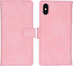 iMoshion Hoesje Geschikt voor iPhone Xs / X Hoesje Met Pasjeshouder - iMoshion Luxe Bookcase - Roze