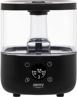 Camry CR 7973B Ultraschall-Luftbefeuchter, Befeuchtungskapazitat 100-260ml/Stunde, 5 Liter, Aromatherapie-Funktion, Timer, Betriebsflache bis zu 35m2, LED-Anzeigebildschirm mit Touch-Tasten (