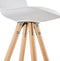 Alterego Tatami - Witte Barkruk - 42x42x95cm