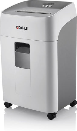 Dahle® Desqside 504P - Papierversnipperaar - 2x15 mm snipper - 40L opvangbak - Bladen max per 15 - P5 - Nietjes Bankkaarten Paperclips - Continu 60 min - Geluidsarm 60 db