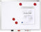 Dahle Whiteboard Basic Board 96150 (b x h) 600 mm x 450 mm Wit Gelakt Horizontaal- of verticaalformaat, Incl. opbergbak