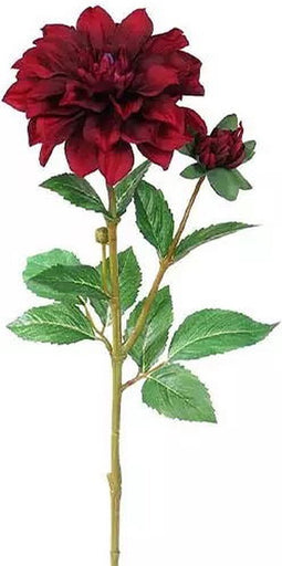 Dahlia Tak Donker Rood 60 cm kunstplant