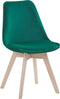 DAKOTA - Eetkamerstoel - Groen - Fluweel