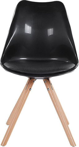 DAKOTA - Eetkamerstoel - Zwart - Synthetisch materiaal
