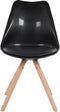 DAKOTA - Eetkamerstoel - Zwart - Synthetisch materiaal