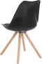 DAKOTA - Eetkamerstoel - Zwart - Synthetisch materiaal