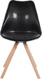 DAKOTA - Eetkamerstoel - Zwart - Synthetisch materiaal